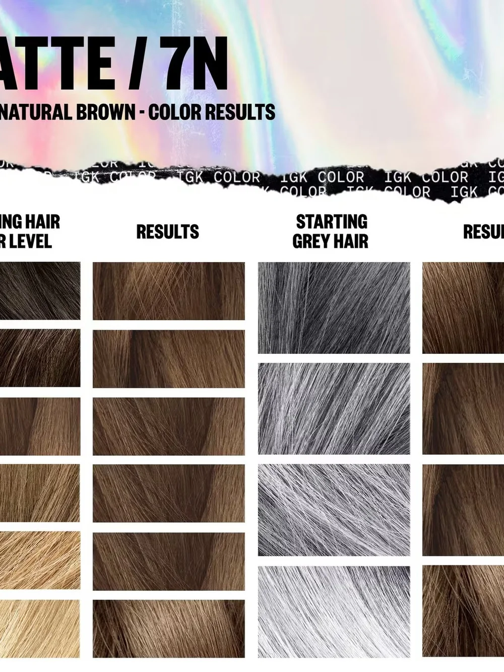 IGK Color Latte 7N Permanent Hair Color – Natural Brown